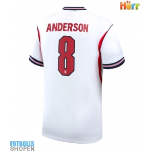 Billiga England Elliot Anderson #8 Hemmatröja VM 2026 Kortärmad